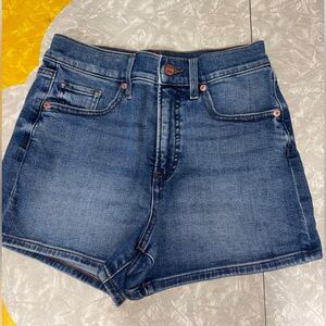 Express ‘90s high rise denim shorts